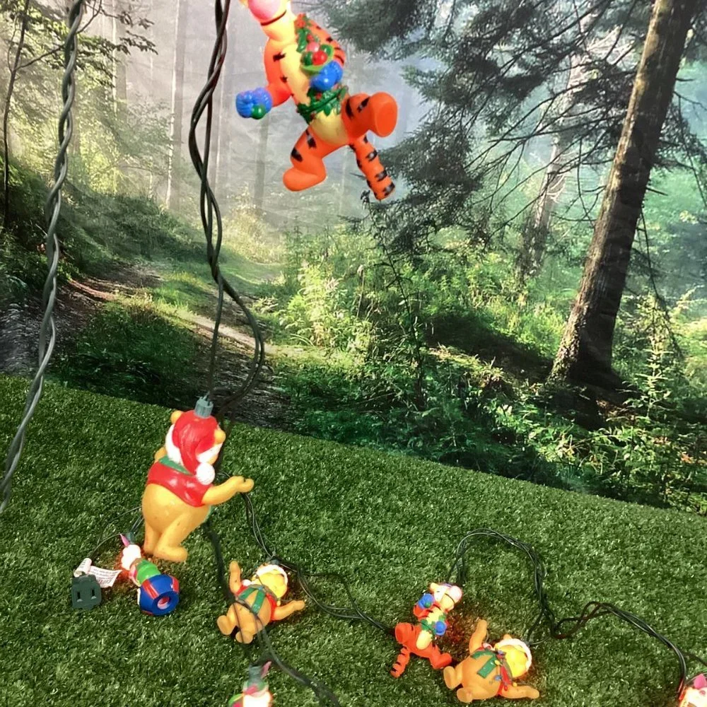 Vintage Winnie the Pooh Christmas String Lights